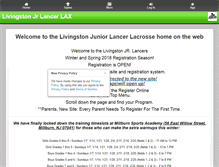 Tablet Screenshot of livingstonlacrosse.org